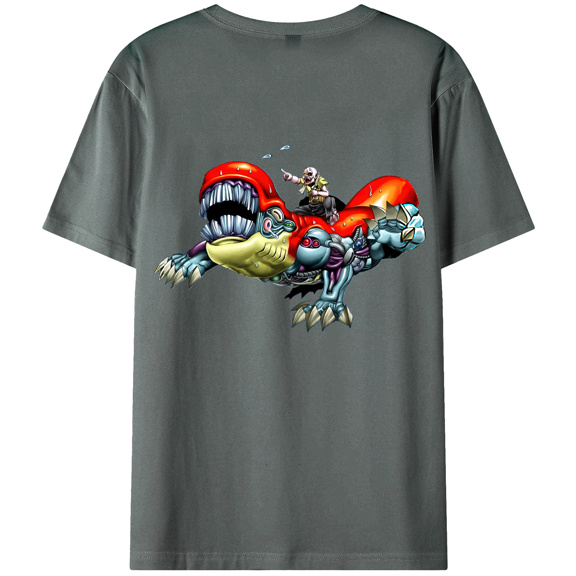 （画像用） 遊☆戯☆王 Yu-Gi-Oh! 綿100％ メンズ半袖Tシャツ（バックプリント） 通気性